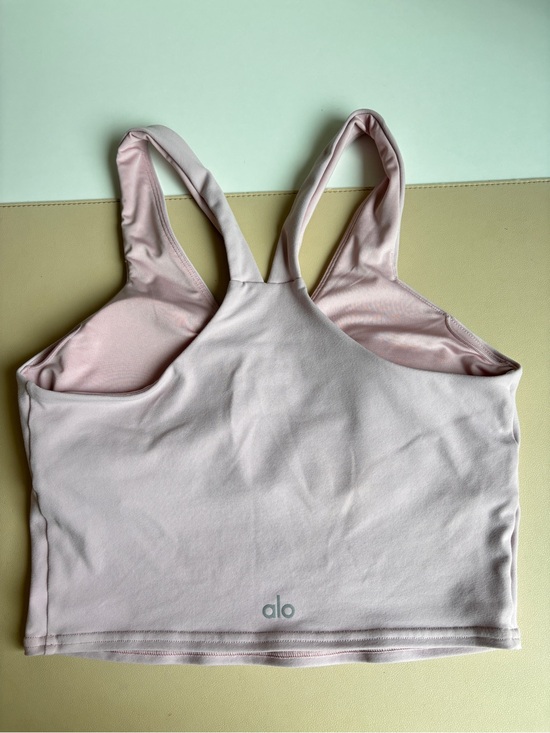 ALO Yoga Tops - ALO Yoga Light Pink Racerback Crop Sports Bra